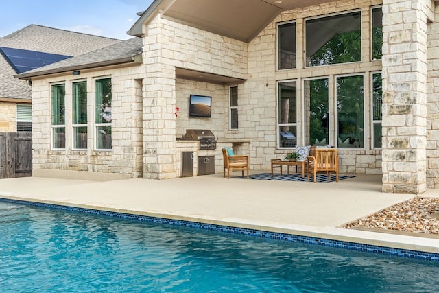 14108 Laurinburg Dr, Austin, TX 78717 - swimming pool featuring area for grilling and a patio area