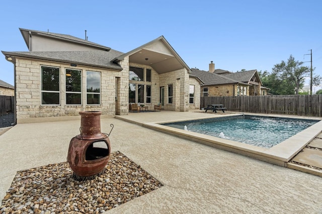 14108 Laurinburg Dr, Austin, TX 78717 - view of pool featuring a fenced backyard and a patio