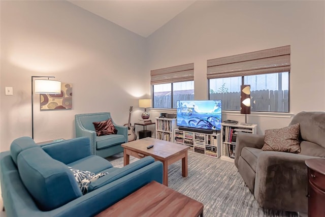 618 Smoke Signal Pass, Pflugerville, TX 78660 - living area with high vaulted ceiling