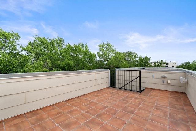 view of patio / terrace featuring a balcony