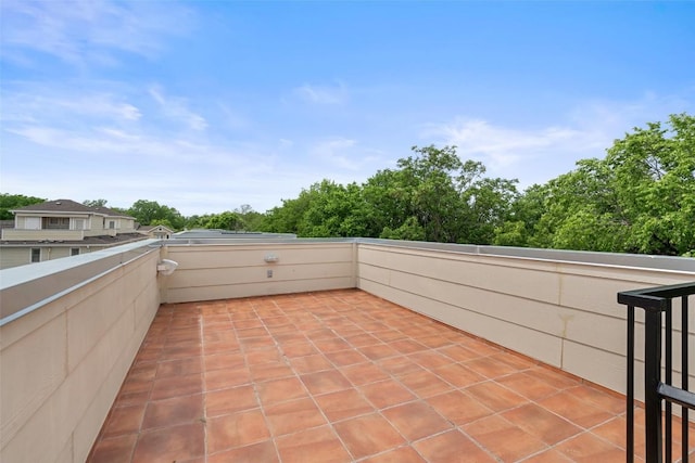 view of patio / terrace with a balcony