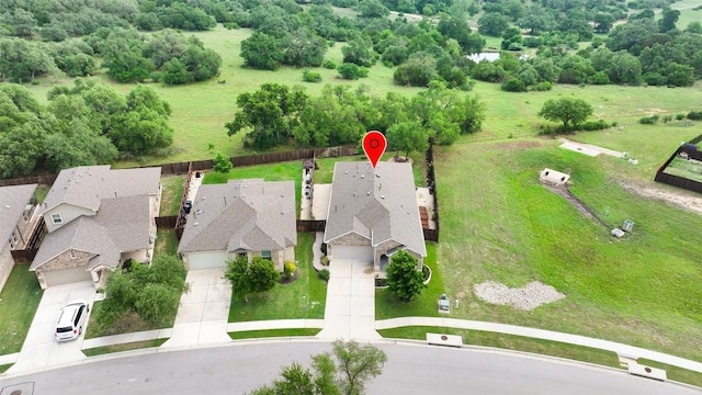 bird's eye view featuring a residential view