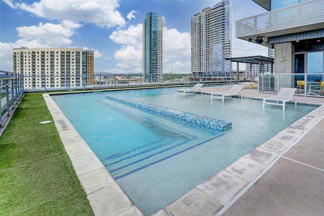 view of pool