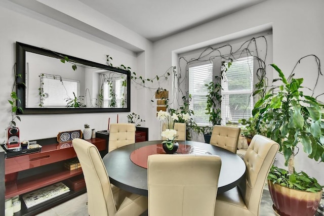 view of dining space