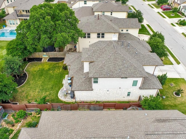 birds eye view of property featuring a residential view