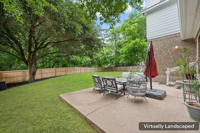 13305 Kinder Pass, Austin, TX 78727 - view of patio featuring an outdoor living space