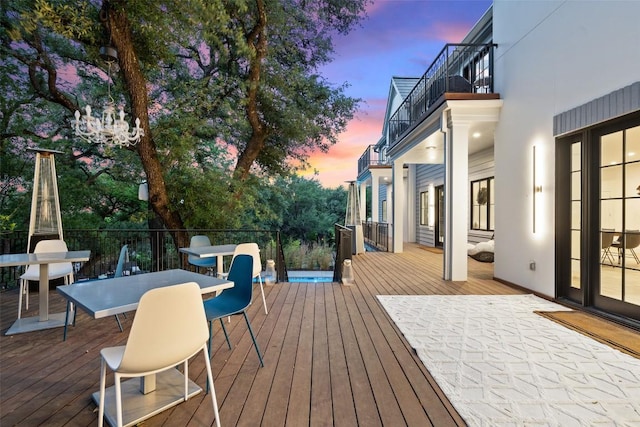 4203 Balcones Dr, Austin, TX 78731 - deck with outdoor dining space