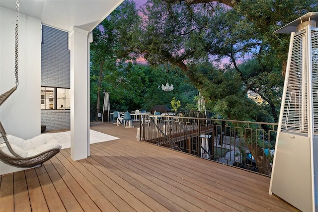 4203 Balcones Dr, Austin, TX 78731 - view of wooden terrace