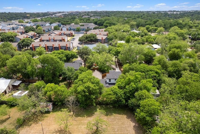 bird's eye view with a residential view