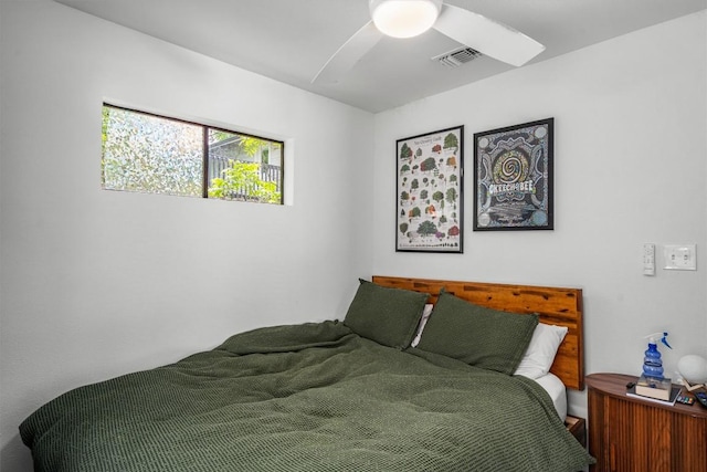 500 Capitol Dr Unit 1, Austin, TX 78753 - bedroom with ceiling fan and visible vents