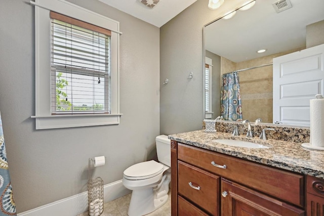 1185 Coleto St, Austin, TX 78702 - full bathroom featuring plenty of natural light, vanity, and a shower with shower curtain