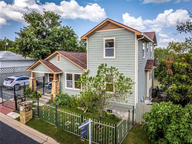 1185 Coleto St, Austin, TX 78702 - view of front of house with a shingled roof