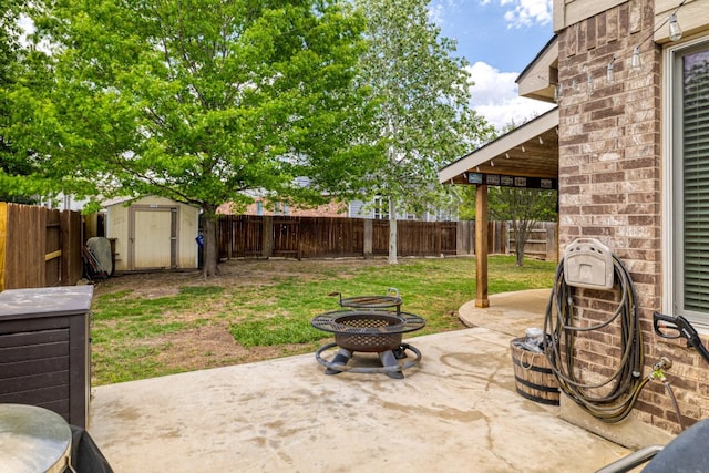 376 Sweet Gum Dr, Kyle, TX 78640 - view of patio with a fire pit