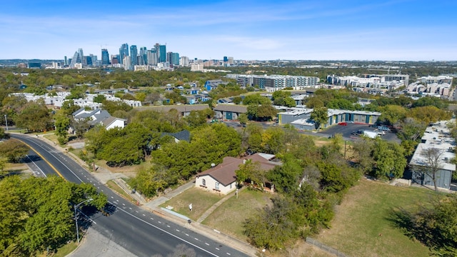aerial view with a view of city