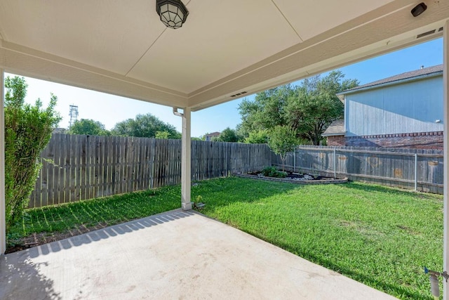 view of patio / terrace with a fenced backyard