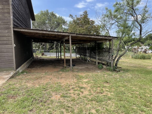 401 County Road 128, Burnet, TX 78611 - view of yard with a carport