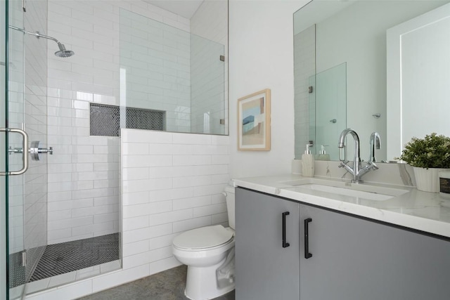 5510 Woodrow Ave Unit 1, Austin, TX 78756 - full bath with vanity, toilet, and a shower stall
