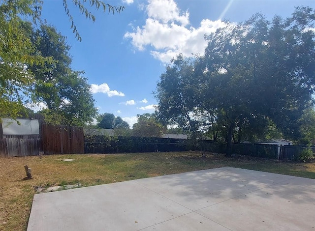 view of patio / terrace with a fenced backyard