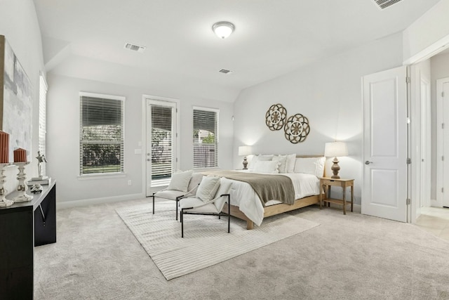10408 Nicolet Way, Austin, TX 78717 - bedroom with light colored carpet and access to exterior