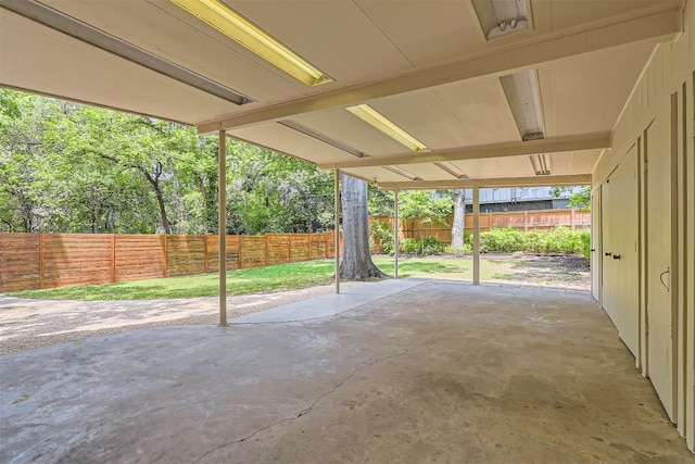 view of patio / terrace with a fenced backyard