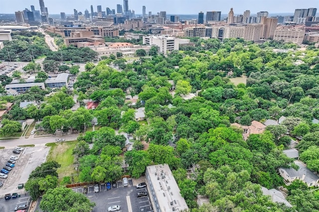 drone / aerial view featuring a view of city