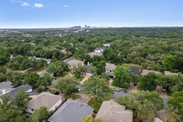 aerial view featuring a residential view