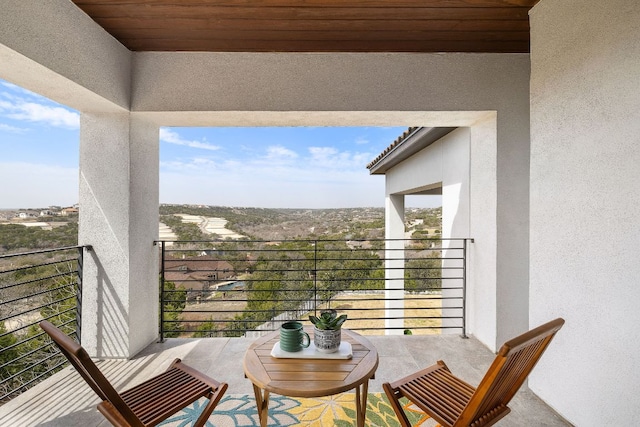 view of balcony