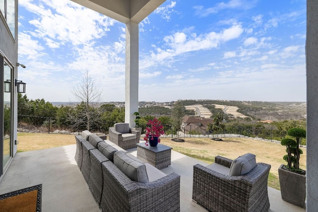 1304 High Lonesome, Leander, TX 78641 - view of patio featuring an outdoor hangout area