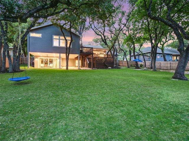 4801 Balcones Dr, Austin, TX 78731 - rear view of property featuring stairway and a deck