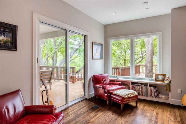 4801 Balcones Dr, Austin, TX 78731 - living area with healthy amount of natural light and wood finished floors