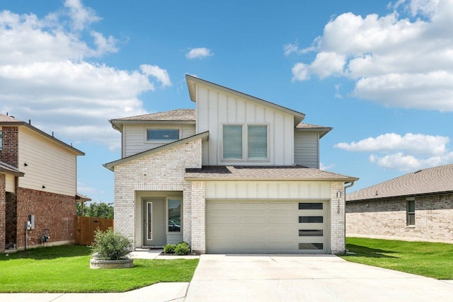 1208 Tipton St, Georgetown, TX 78633 - contemporary home featuring board and batten siding, driveway, and a garage