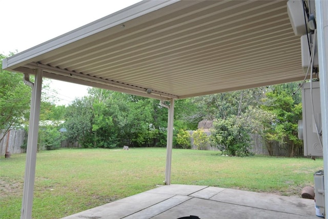 view of patio / terrace featuring a fenced backyard