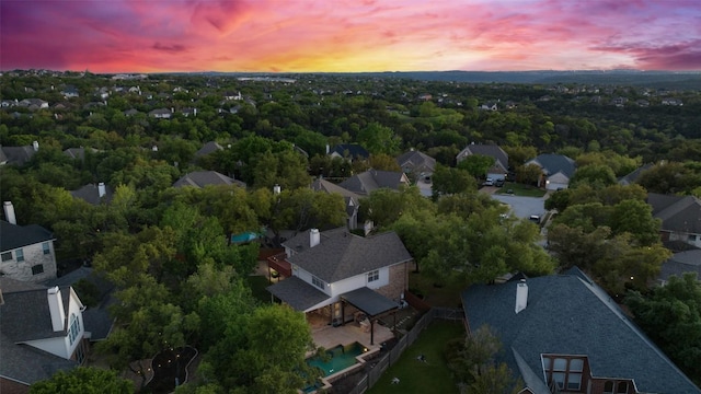 3109 Brigham Ct, Austin, TX 78732 - bird's eye view featuring a residential view