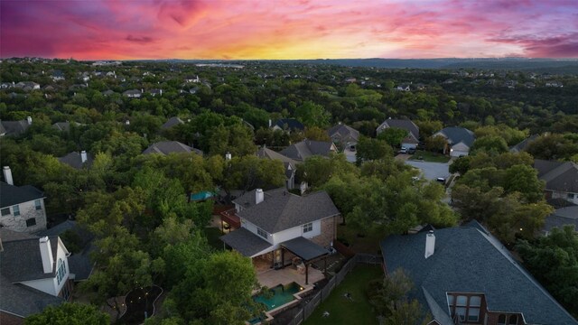 3109 Brigham Ct, Austin, TX 78732 - aerial perspective of suburban area