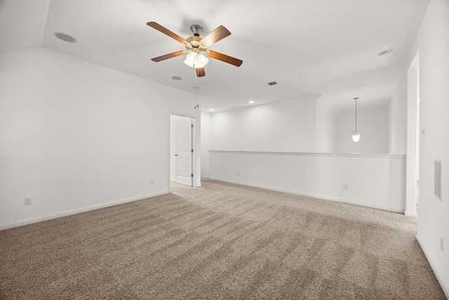 5929 Gunnison Turn Rd, Austin, TX 78738 - carpeted spare room featuring a ceiling fan, baseboards, and a smoke detector