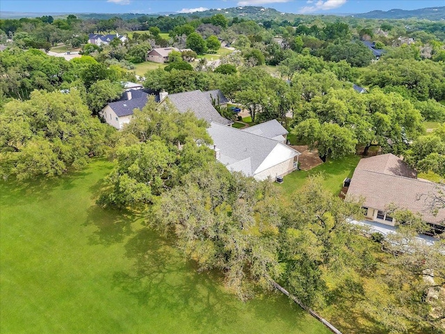 bird's eye view with a residential view
