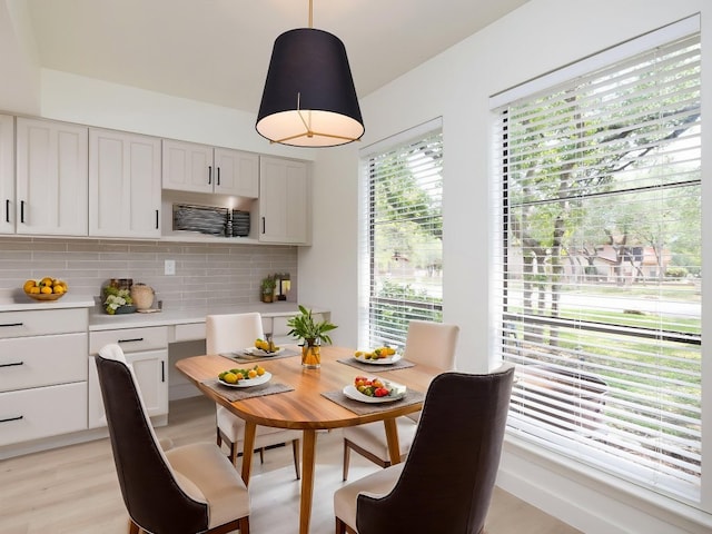 dining room featuring light wood-style floors