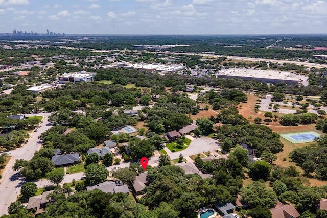 birds eye view of property