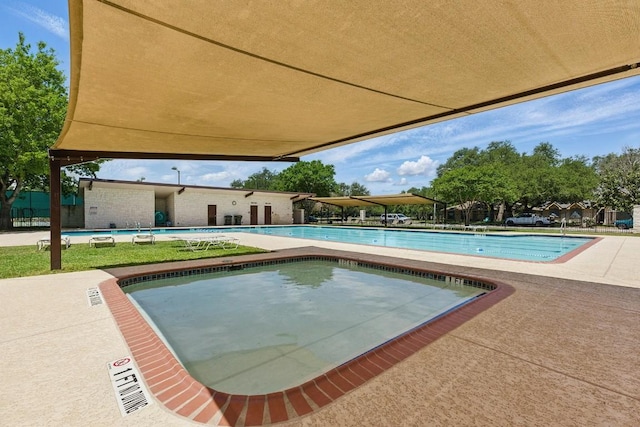 view of pool