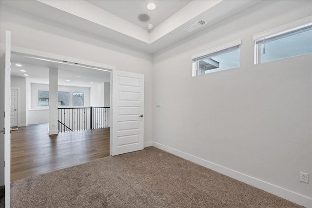 1400 Mulberry Oak Ln, Georgetown, TX 78628 - carpeted spare room featuring baseboards and recessed lighting