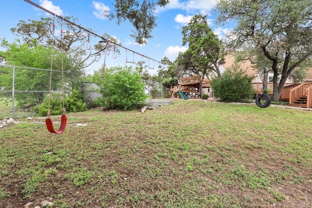 15203 Dormax Cir, Leander, TX 78641 - view of yard with a playground