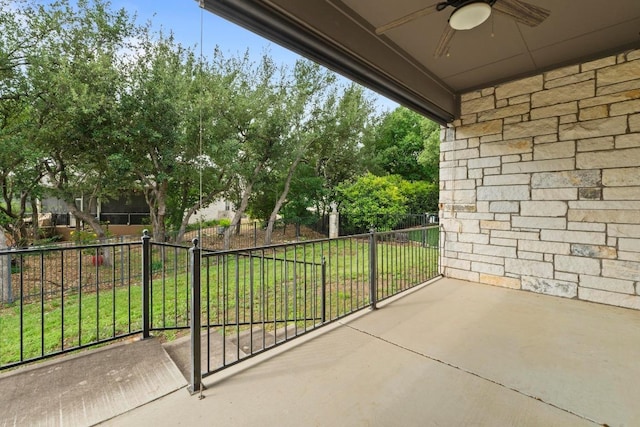 816 Sierra Blanco Loop, Georgetown, TX 78633 - balcony featuring ceiling fan