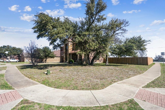 exterior space with fence