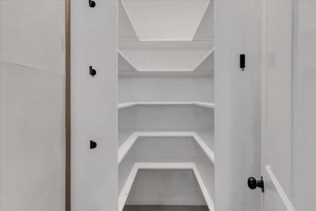 view of storage area