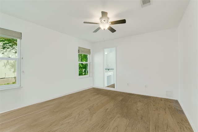 4015 Alexandria Dr, Austin, TX 78749 - spare room with a ceiling fan and wood finished floors