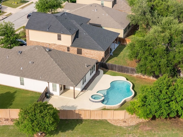 2040 Elaina Loop, Leander, TX 78641 - view of pool with a patio area and a pool with connected hot tub