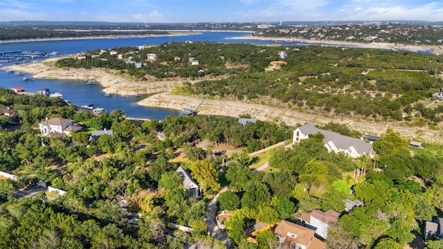 805 Brooks Hollow Rd, Lakeway, TX 78734 - aerial overview of property's location featuring a nearby body of water