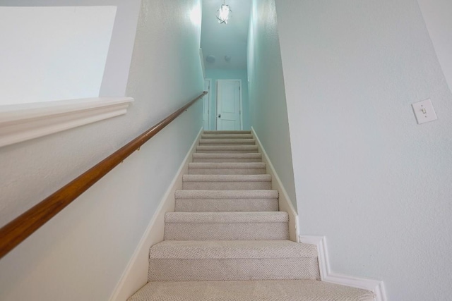 view of stairway