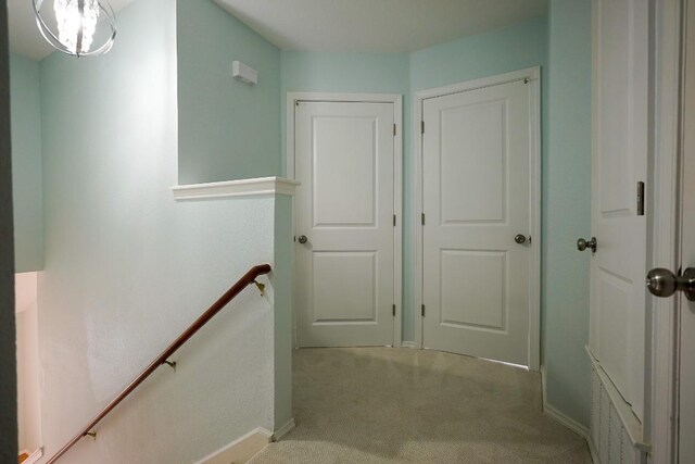 1712 Southwestern Dr, Round Rock, TX 78664 - stairway with carpet flooring and baseboards