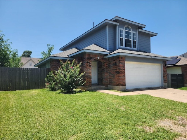 1712 Southwestern Dr, Round Rock, TX 78664 - view of front of house featuring a garage, driveway, and brick siding